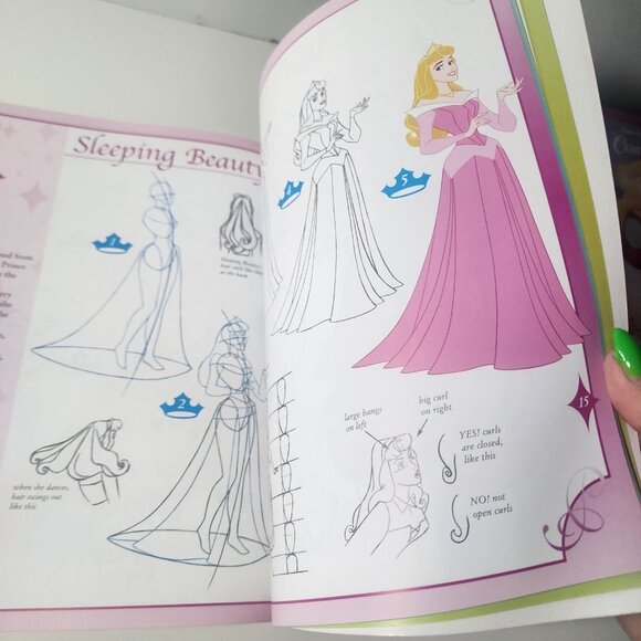 Disney Magic Artist How to Draw Princesses Book Snow White Cinderella" - Picture 4 of 4